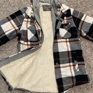 Flannel hoodie